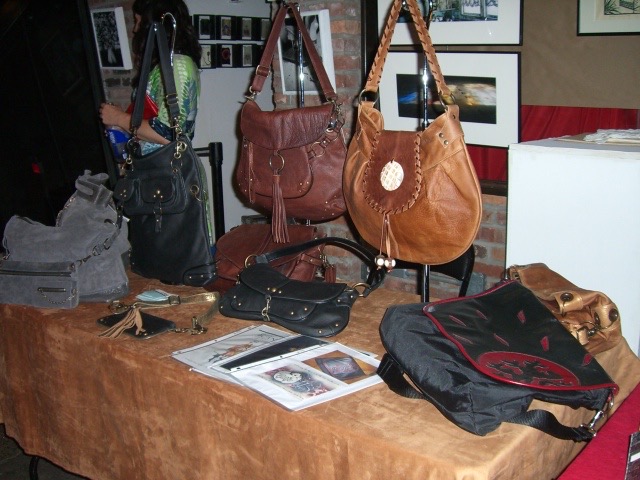 Handcrafted Custom Leather Goods Display